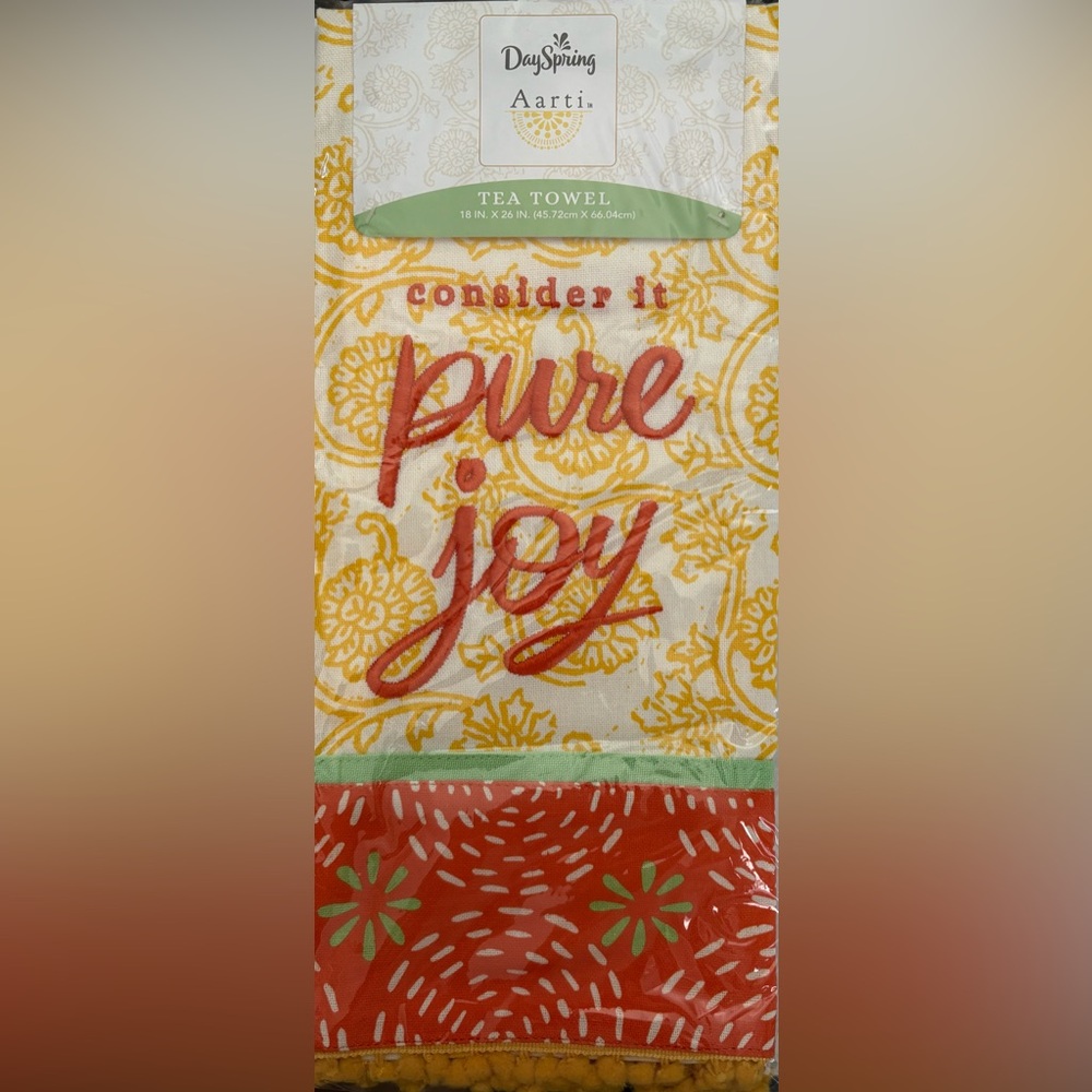 Aarti Sequeira- Pure Joy Embroidered Tea Towel